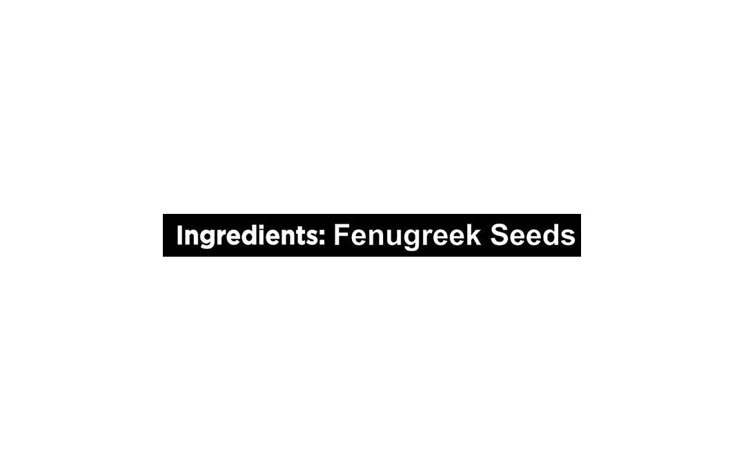 Salz & Aroma Fenugreek Seeds    Plastic Jar  500 grams
